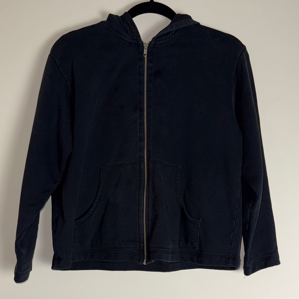 L.L. Bean Women's Black Long Sleeve Zip Up Hoodie Size M